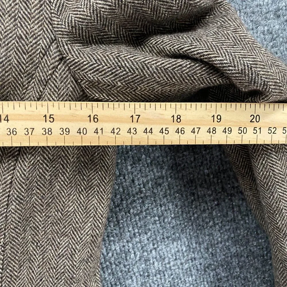 Eddie Bauer Blazer Wool‎ Jacket Womens 4 Brown Single Button Up Academia Office